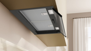 Neff D65XCC2S0, Integrierte Designhaube, 60 cm, Klarglas, Mattschwarz, EEK: B, mit 5 Jahren Garantie!