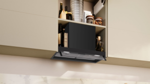 Neff D65XCC2S0, Integrierte Designhaube, 60 cm, Klarglas, Mattschwarz, EEK: B, mit 5 Jahren Garantie!