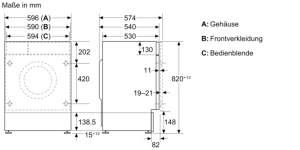Neff V8540X0, Einbau-Waschtrockner, 8/5 kg, EEK: E/A, mit 5 Jahren Garantie!