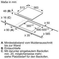Constructa CX5BS6101, Einbau-Backofen-Set, Einbau-Backofen CF3M61054, Elektro-Kochfeld CA323255, EEK: A+, mit 5 Jahren Garantie!