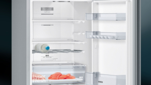 Siemens KG36N2LEA, iQ300, Freistehende K�hl-Gefrier-Kombination mit Gefrierbereich unten, 186 x 60 cm, Metall-Optik, Total noFrost, EEK: E, mit 5 Jahren Garantie!