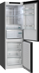 Siemens KG36NVXBG, iQ300, Freistehende K�hl-Gefrier-Kombination mit Gefrierbereich unten, 186 x 60 cm, Geb�rsteter schwarzer Stahl AntiFingerprint, EEK: B, mit 5 Jahren Garantie!