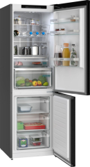 Siemens KG36NVXBG, iQ300, Freistehende K�hl-Gefrier-Kombination mit Gefrierbereich unten, 186 x 60 cm, Geb�rsteter schwarzer Stahl AntiFingerprint, EEK: B, mit 5 Jahren Garantie!