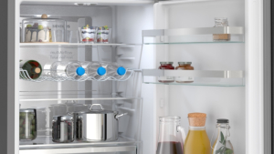 Siemens KG36NVXBG, iQ300, Freistehende K�hl-Gefrier-Kombination mit Gefrierbereich unten, 186 x 60 cm, Geb�rsteter schwarzer Stahl AntiFingerprint, EEK: B, mit 5 Jahren Garantie!