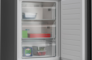 Siemens KG36NVXBG, iQ300, Freistehende K�hl-Gefrier-Kombination mit Gefrierbereich unten, 186 x 60 cm, Geb�rsteter schwarzer Stahl AntiFingerprint, EEK: B, mit 5 Jahren Garantie!