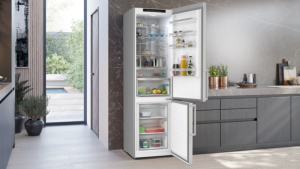 Siemens KG39NVICV, iQ300, Freistehende K�hl-Gefrier-Kombination mit Gefrierbereich unten, 203 x 60 cm, Edelstahl, EEK: C, mit 5 Jahren Garantie!