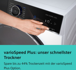 Siemens WR47B2C40, iQ700, W�rmepumpen-Trockner, 9 kg, Wei�, EKK: A, mit 5 Jahren Garantie!