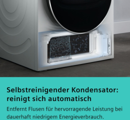 Siemens WR47B2C40, iQ700, W�rmepumpen-Trockner, 9 kg, Wei�, EKK: A, mit 5 Jahren Garantie!