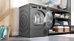 Bosch WQG243DR10, Serie 6, W�rmepumpentrockner, 9 kg, Grau, EEK: C, mit 5 Jahren Garantie!