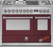 Steel Genesi 120, Rangecooker, 120 cm, Multifunktion, Farbe Bordeaux, G12FF-6MBR, mit 5 Jahren Garantie!