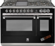 Steel Ascot 120, Rangecooker, 120 cm, Multifunktion, Farbe Schwarz, A12FF-6BBA , mit 5 Jahren Garantie!