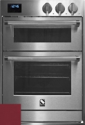 Steel Genesi 60x90, Einbaubackofen, Combisteam, Pizzaofen, Farbe Bordeauxrot, GFFE6-SBR, mit 5 Jahren Garantie!