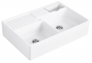 Villeroy & Boch Splstein Doppelbecken, Farbe RW Stone White, Classicline