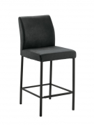 Naber Tablon Barile 2WS Hocker, Gestell schwarz, Bezug schiefergrau, 3038316