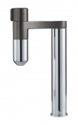 Franke Vital Standalone Einhebelmischer mit Filter, Hochdruck Festauslauf, Chrom-Gun Metal, 120.0621.228
