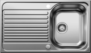 Blanco Tipo 45 S Einbausple, Edelstahl, mit Ablauffernbedienung, 526335