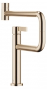 Dornbracht Tara Ultra Pivot Einhebelmischer, Hochdruck, Champagne gebrstet (22kt Gold), 33845875-46