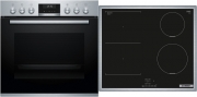 Bosch HND616LS62, SET Einbau-Backofen und Induktionskochfeld, HEA517BS1 + NVS645CB6E, Edelstahl, 60 cm, EEK: A, mit 5 Jahren Garantie!