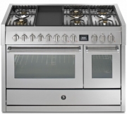 Steel Genesi 120, Rangecooker, 120 cm, Combisteam, Stainless Steel, Gaskochfeld, GQ12SF-6TSS, mit 5 Jahren Garantie!