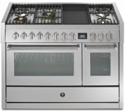 Steel Genesi 120, Rangecooker, 120 cm, Combisteam, Stainless Steel, Gaskochfeld, GQ12SF-4TMSS, mit 5 Jahren Garantie!