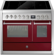 Steel Genesi 100, Rangecooker, 100 cm, Combisteam, Bordeaux, Induktionskochfeld, GQ10SF-5FIBR, mit 5 Jahren Garantie!