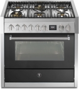 Steel Genesi 90, Rangecooker, 90 cm, Combisteam, Anthracite, Gaskochfeld, GQ9S-6WAN, mit 5 Jahren Garantie!