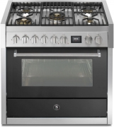 Steel Genesi 90, Rangecooker, 90 cm, Combisteam, Anthracite, Gaskochfeld, GQ9S-4MAN, mit 5 Jahren Garantie!