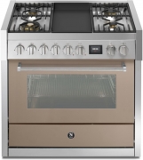 Steel Genesi 90, Rangecooker, 90 cm, Combisteam, Sabbia, Gaskochfeld, GQ9S-4TSA, mit 5 Jahren Garantie!