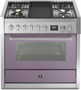 Steel Genesi 90, Rangecooker, 90 cm, Combisteam, Ametista, Gaskochfeld, GQ9S-4TAA, mit 5 Jahren Garantie!