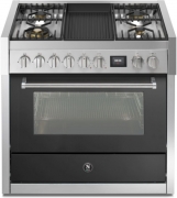 Steel Genesi 90, Rangecooker, 90 cm, Combisteam, Anthracite, Gaskochfeld, GQ9S-4BAN, mit 5 Jahren Garantie!