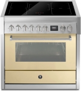 Steel Genesi 90, Rangecooker, 90 cm, Combisteam, Crema, Induktionskochfeld, GQ9S-5FICR, mit 5 Jahren Garantie!