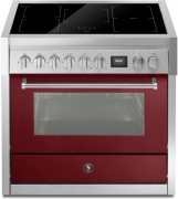 Steel Genesi 90, Rangecooker, 90 cm, Combisteam, Bordeaux, Induktionskochfeld, GQ9S-5FIBR, mit 5 Jahren Garantie!