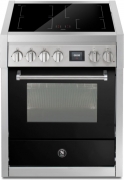 Steel Genesi 70, Rangecooker, 70 cm, Combisteam, Nero, Induktionskochfeld, GQ7S-4IBA, mit 5 Jahren Garantie!