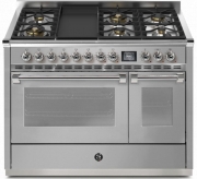 Steel Ascot 120, Rangecooker, 120 cm, Combisteam, Stainless Steel, Gaskochfeld, AQ12SF-6TSS, mit 5 Jahren Garantie!