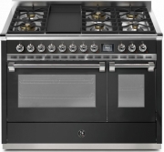 Steel Ascot 120, Rangecooker, 120 cm, Combisteam, Anthracite, Gaskochfeld, AQ12SF-6TAN, mit 5 Jahren Garantie!