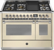 Steel Ascot 120, Rangecooker, 120 cm, Combisteam, Crema, Gaskochfeld, AQ12SF-4TMCR, mit 5 Jahren Garantie!