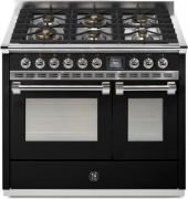 Steel Ascot 100, Rangecooker, 100 cm, Combisteam, Nero, Gaskochfeld, AQ10SF-6WBA, mit 5 Jahren Garantie!