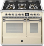 Steel Ascot 100, Rangecooker, 100 cm, Combisteam, Crema, Gaskochfeld, AQ10SF-4MCR, mit 5 Jahren Garantie!