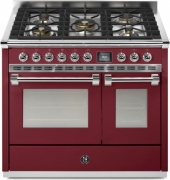 Steel Ascot 100, Rangecooker, 100 cm, Combisteam, Bordeaux, Gaskochfeld, AQ10SF-4MBR, mit 5 Jahren Garantie!