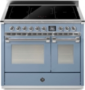 Steel Ascot 100, Rangecooker, 100 cm, Combisteam, Celeste, Induktionskochfeld, AQ10SF-5FICE, mit 5 Jahren Garantie!