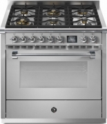 Steel Ascot 90, Rangecooker, 90 cm, Combisteam, Stainless Steel, Gaskochfeld, AQ9S-6WSS, mit 5 Jahren Garantie!