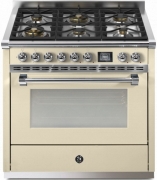 Steel Ascot 90, Rangecooker, 90 cm, Combisteam, Crema, Gaskochfeld, AQ9S-6WCR, mit 5 Jahren Garantie!