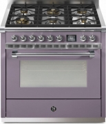 Steel Ascot 90, Rangecooker, 90 cm, Combisteam, Ametista, Gaskochfeld, AQ9S-6WAA, mit 5 Jahren Garantie!