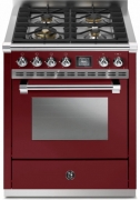 Steel Ascot 70, Rangecooker, 70 cm, Combisteam, Bordeaux, Gaskochfeld, AQ7S-4BR, mit 5 Jahren Garantie!