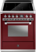 Steel Ascot 70, Rangecooker, 70 cm, Combisteam, Bordeaux, Induktionskochfeld, AQ7S-4IBR, mit 5 Jahren Garantie!