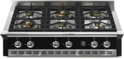 Steel Ascot 90 Cooktop, Einbau-Gaskochfeld, 90 cm, Nero, A9-6WBA, mit 5 Jahren Garantie!