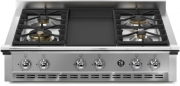 Steel Ascot 90 Cooktop, Einbau-Gaskochfeld, 90 cm, Stainless Steel, A9-4TSS, mit 5 Jahren Garantie!