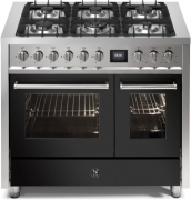 Steel Enfasi 100, Rangecooker, 100 cm, Multifunktionsbackofen, Anthracite, Gaskochfeld, EQ10FF-6AN, mit 5 Jahren Garantie!