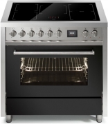 Steel Enfasi 90, Rangecooker, 90 cm, Multifunktionsbackofen, Anthracite, Induktionskochfeld, EQ9F-5FIAN, mit 5 Jahren Garantie!