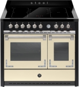 Steel Oxford 100, Rangecooker, 100 cm, Multifunktionsbackofen, Crema, Induktionskochfeld, X10FF-5FICR, mit 5 Jahren Garantie!